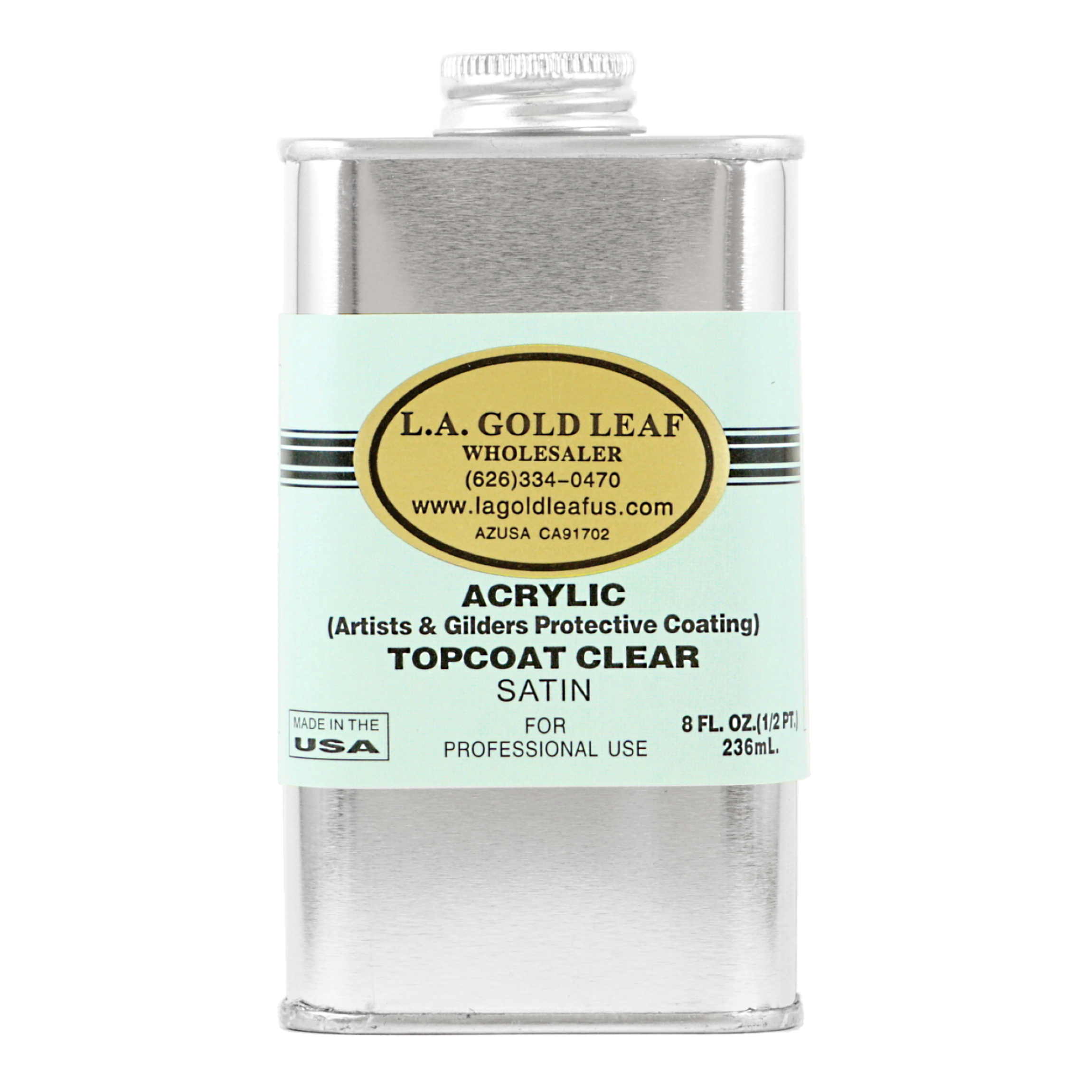 L.A. Gold Leaf Water-Based Topcoat Clear Gloss — L.A. Gold Leaf Wholesaler  U.S.