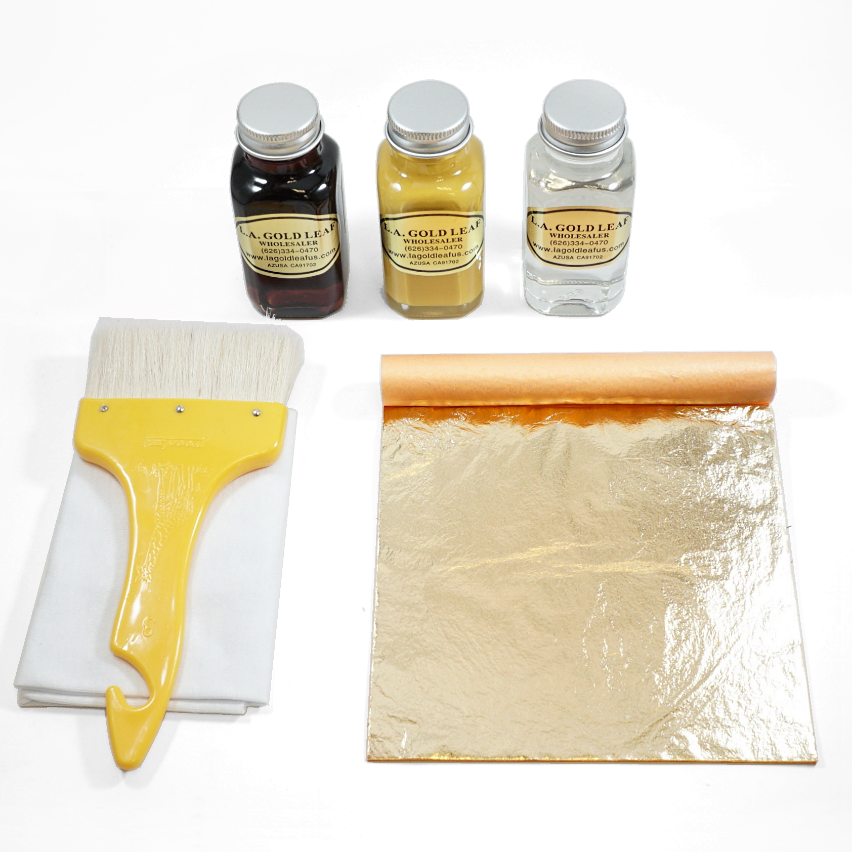 Imitation Gold Leaf Gilding Kit - 2 oz. — L.A. Gold Leaf Wholesaler U.S.