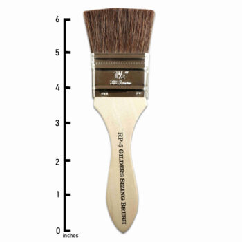 Mack Brushes' RP-5 Gilder's Sizing Brush, for applying adhesives.